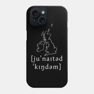 The United Kingdom (map) Phone Case