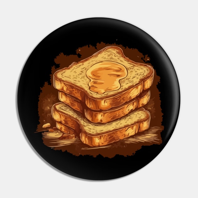 Vintage Toast Pin by Pixy Official