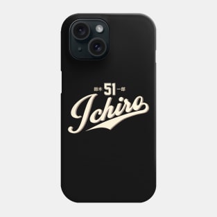 Ichiro Suzuki Mariners by Buck Tee Originals Phone Case