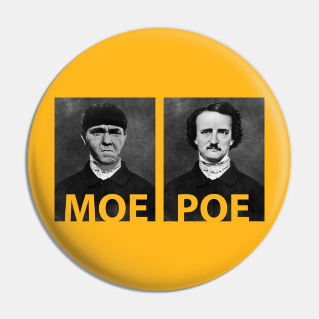 Moe and Poe Pin by Alema Art