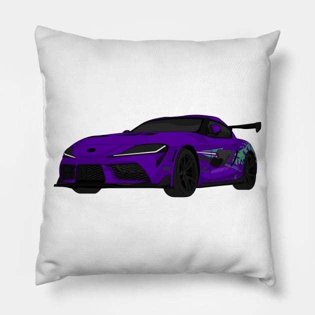 SUPRA PURPLE Pillow by VENZ0LIC