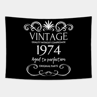 Vintage 1974 - Birthday Gift For Men Tapestry