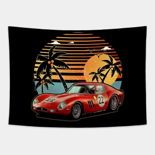 Ferrari 250 GTO 1962 car sunset Tapestry