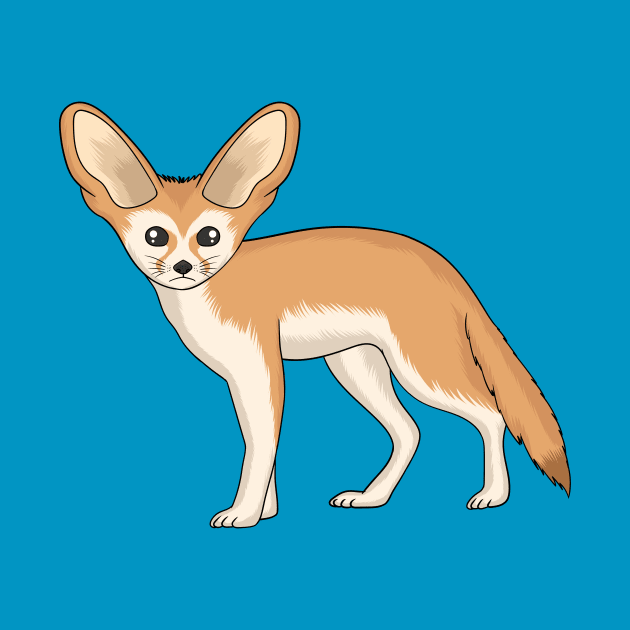 Fennec fox cartoon illustration by Cartoons of fun