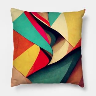 Abstract colorful shapes Pillow