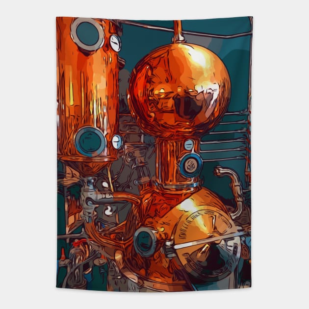 Brewing equipment Tapestry by WelshDesigns