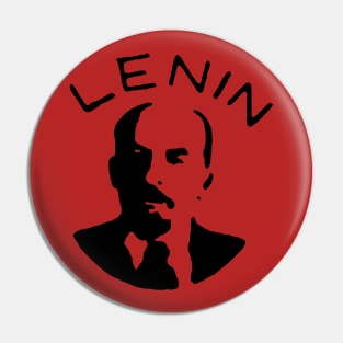 Vladimir Lenin Silhouette - Communist, Communism, Soviet Union, Socialist Pin