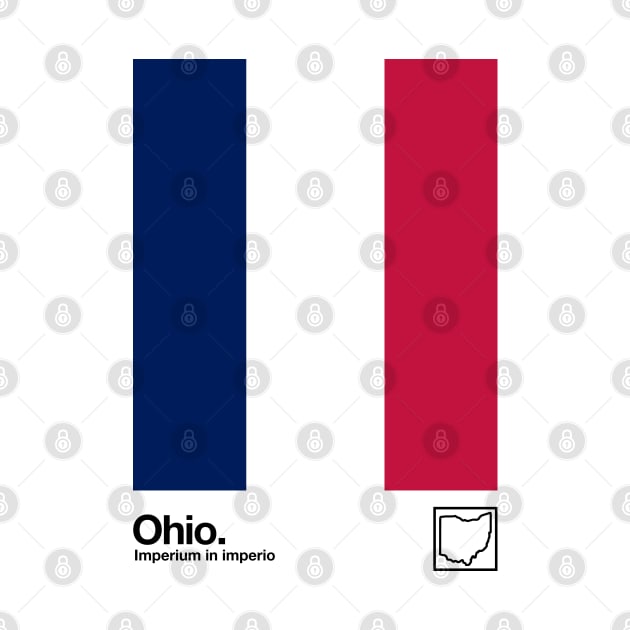 Ohio Flag // Original Aesthetic Colors Artwork Design by DankFutura