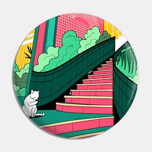 Cat mansion Pin