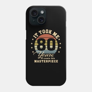 80th Birthday For Women Men 80 Year Old Gag Turning 80 Joke Phone Case