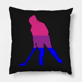 Field Hockey: Bisexual Pride Pillow