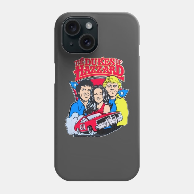 Dukes of Hazzard - Luke, Daisy and Bo Phone Case by RetroZest