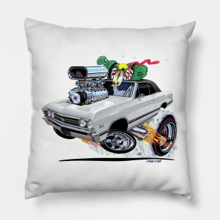 Vince Crains 1967 Chevelle Super Sport White Pillow