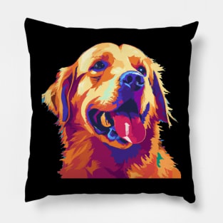 Golden Retriever Pop Art - Dog Lover Gifts Pillow