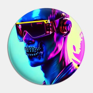 DJ steampunk techno music en rave cyberpunk Pin