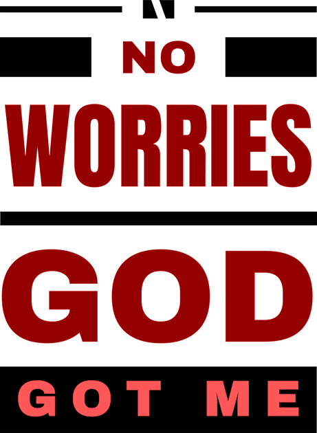 No Worries God Got Me Kids T-Shirt by All Things Gospel