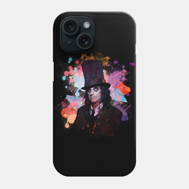 Alice Cooper - Watercolor Illustration Phone Case by Punyaomyule