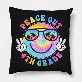 4Th Grade Peace Out School 2024 Last Day Of School Summer Pillow