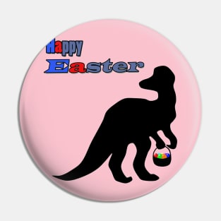 Funny dinosaur Easter day kids t-shirt Pin