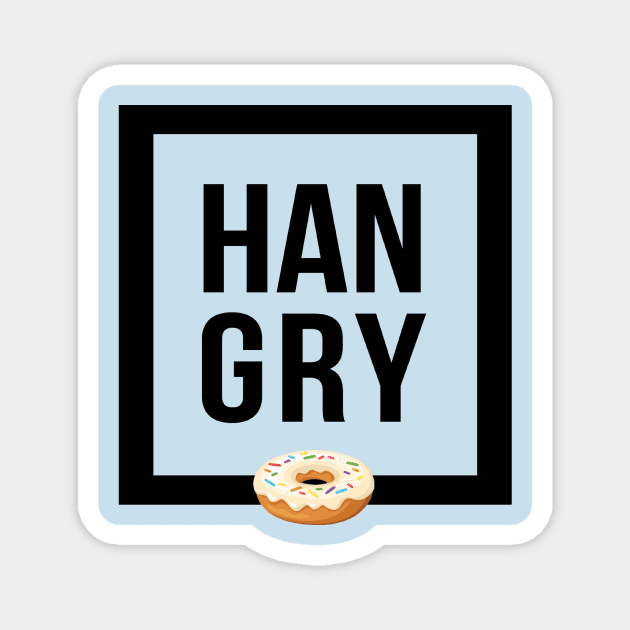 Hangry Donut Magnet by carriedaway