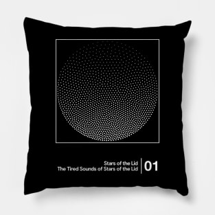 Stars of the Lid - Minimalist Graphic Design Artwork Pillow