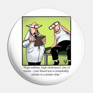 Funny Spectickles Medical Health Cartoon Pin