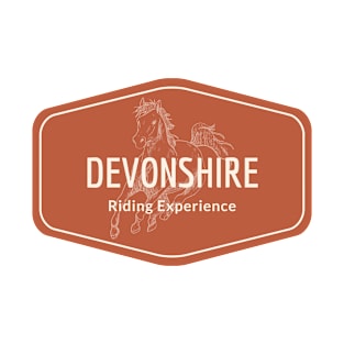 Devon, Devonshire, England, United Kingdom - Horse Riding Experience Vintage Logo T-Shirt