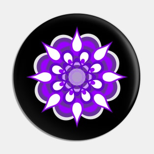 Purple Star Pattern Pin