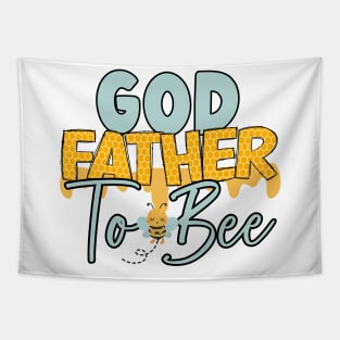 God father to bee-Buzzing with Love: Newborn Bee Pun Gift Tapestry