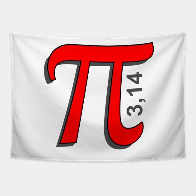 Pi Symbol Tapestry by Mas Design