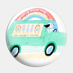 Pups Rainbow Pops - Ice Cream Truck Pin