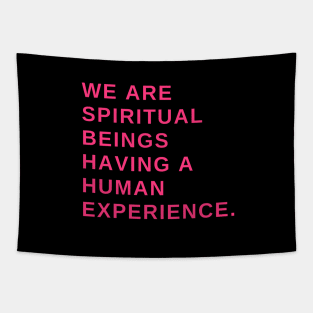 We are spiritual beings having a human experience Tapestry