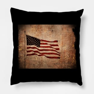 US Flag vintage Pillow