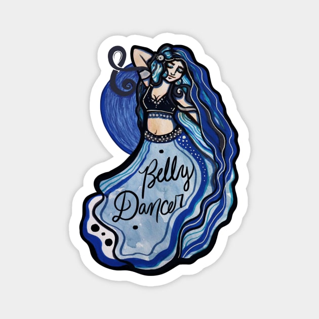 Belly Dancer Magnet by bubbsnugg