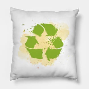 America Recycles Day green design Pillow