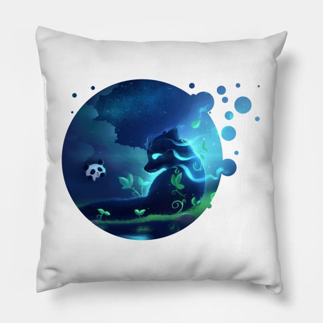 Forest Spirit Pillow by NezuPanda