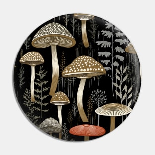 Minimalist Magic Mushroom Pin