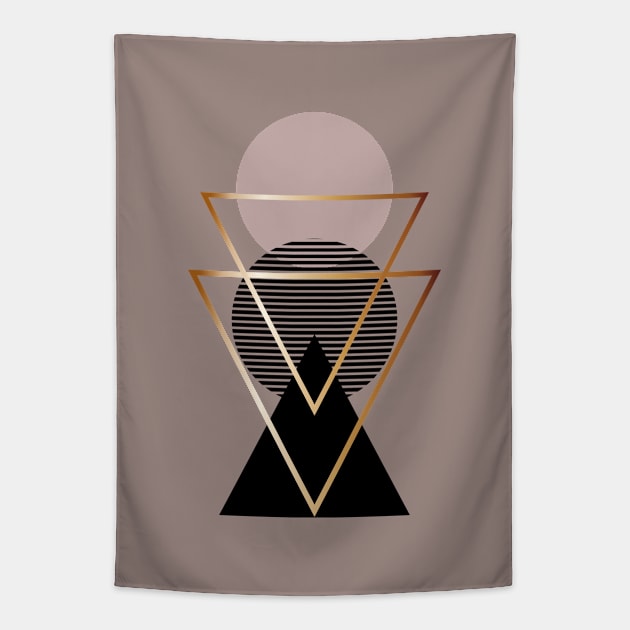 Abstract Shapes  | Minimalist Design Tapestry by Space Sense Design Studio