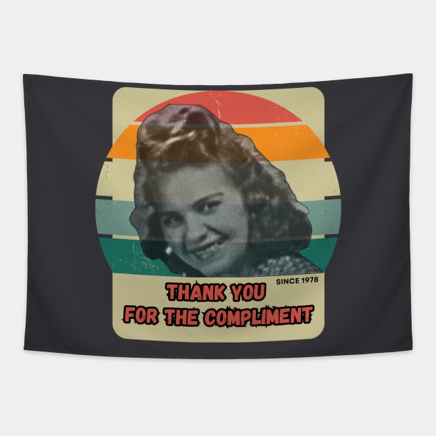 Thank You For The Compliment Tapestry by yzbn_king