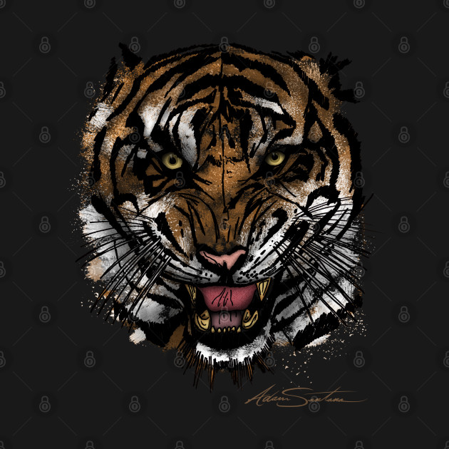 Disover Tiger Face - Tiger - T-Shirt