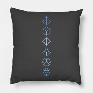 RPG Dice Ice Wizard Pillow