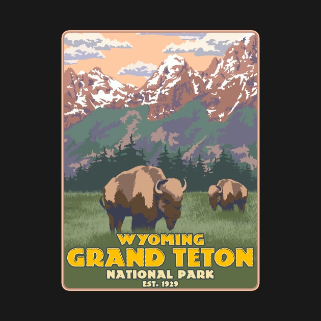 Wyoming Grand Teton National Park Mountain Hiking by KAWAIITEE