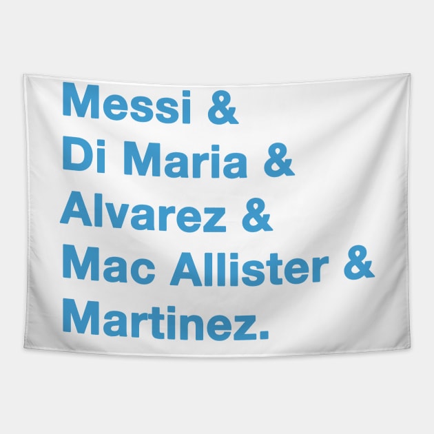 2022 Argentina World Cup Tapestry by IdenticalExposure