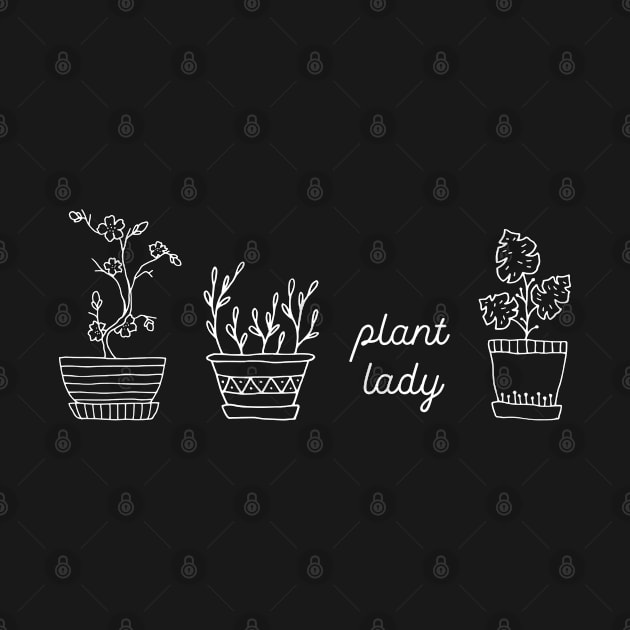 Plant lady (is the new cat lady) (white text) by Ofeefee