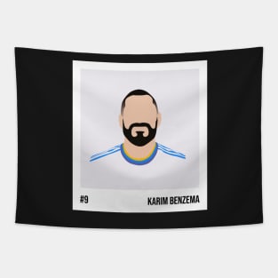 Karim Benzema Minimalistic Camera Film Tapestry