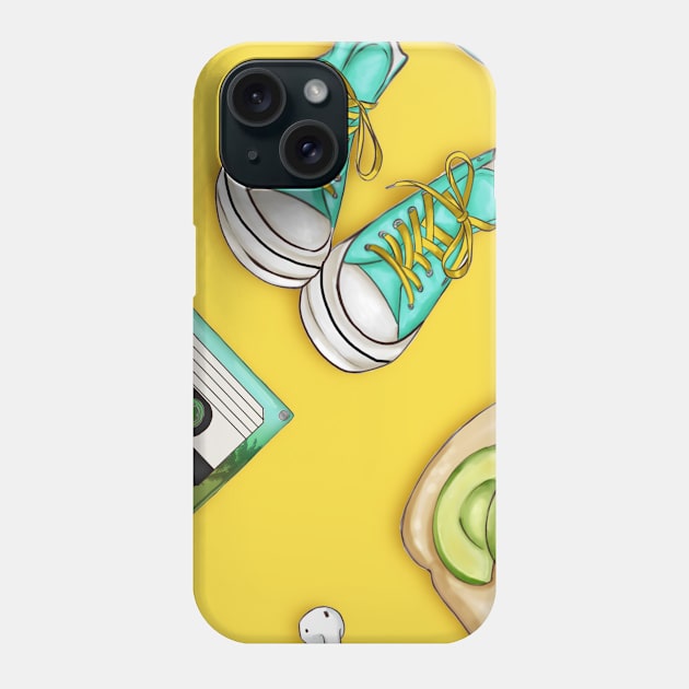 80s Life Pattern Phone Case by NoPlanB