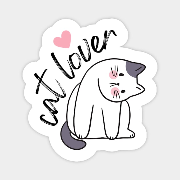 Cat Lover Magnet by Teeium