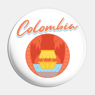 Colombia Summer Pin