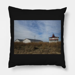 Point Lookout Light House and Sheds 002 Pillow