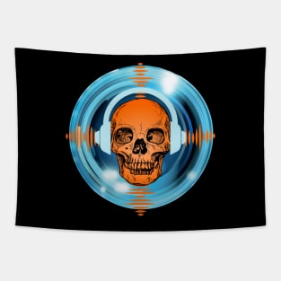 Skull Wave Tapestry